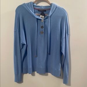 NWT Tommy Hilfiger Light Blue Hoodie Sweater